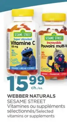 Proxim WEBBER NATURALS SESAME STREET Selected vitamins or supplements offer