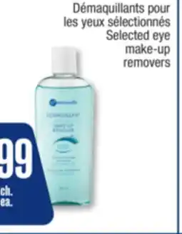 Jean Coutu PERSONNELLE Selected eye make-up removers offer