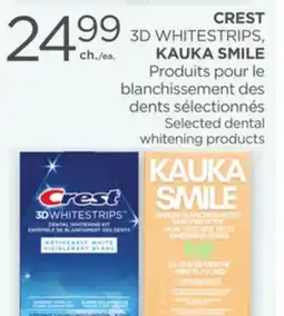 Proxim CREST 3D WHITESTRIPS, KAUKA SMILE Selected dental whitening products offer