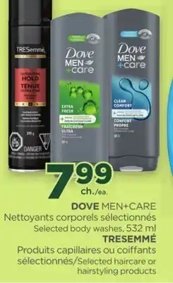 Proxim DOVE MEN+CARE, TRESEMMÉ Selected body washes/Selected haircare or hairstyling products offer