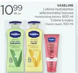 Proxim VASELINE Selected moisturizing lotions offer