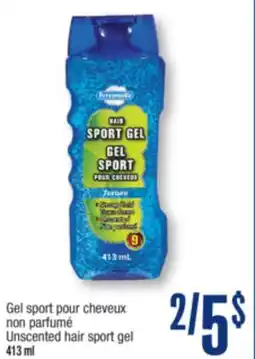 Jean Coutu PERSONNELLE Unscented hair sport gel offer