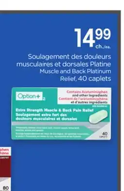 Proxim OPTION+ Muscle and Back Platinum offer