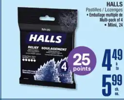 Jean Coutu HALLS Pastilles offer