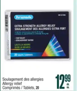 Jean Coutu PERSONNELLE Allergy relief Tablets offer