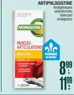 Jean Coutu ANTIPHLOGISTINE Selected analgesics offer
