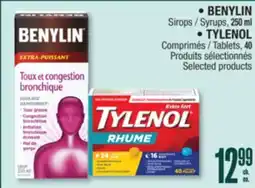 Jean Coutu BENYLIN, TYLENOL Selected products offer