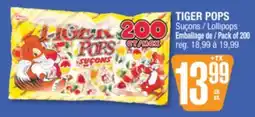 Jean Coutu TIGER POPS Lollipops offer