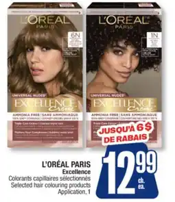 Jean Coutu L'ORÉAL PARIS Excellence Selected hair colouring products Application offer