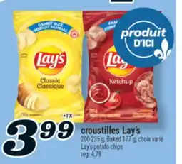 Marché Richelieu CROUSTILLES LAY'S | LAY'S POTATO CHIPS offer