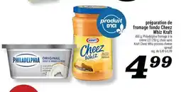 Marché Richelieu PRÉPARATION DE FROMAGE FONDU CHEEZ WHIZ KRAFT | KRAFT CHEEZ WHIZ PROCESS CHEESE SPREAD offer
