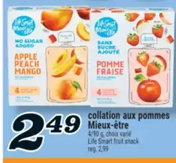 Marché Richelieu COLLATION AUX POMMES MIEUX‑ÊTRE | LIFE SMART FRUIT SNACK offer