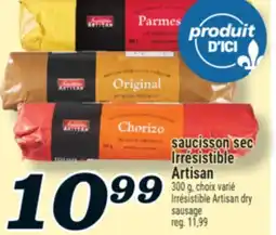 Marché Richelieu SAUCISSON SEC IRRÉSISTIBLE ARTISAN | IRRÉSISTIBLE ARTISAN DRY SAUSAGE offer
