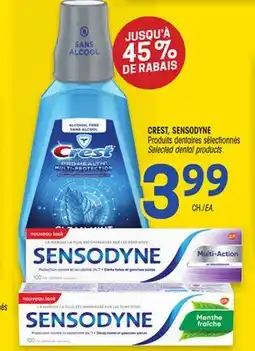Uniprix CREST, SENSODYNE Produits dentaires sélectionnés /Selected dental products offer