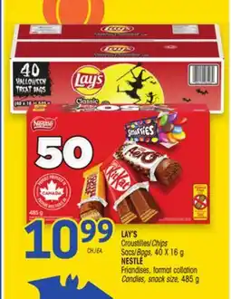 Uniprix LAY'S Croustilles/Chips, NESTLÉ Friandises, format collation/Candies, snack size offer
