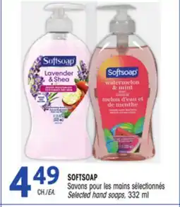 Uniprix SOFTSOAP Savons pour les mains sélectionnés/ Selected hand soaps offer