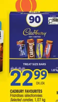 Uniprix CADBURY FAVOURITES Friandises sélectionnées/Selected candies offer
