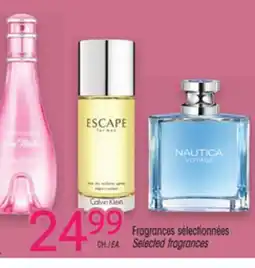 Uniprix DAVIDOFF, CALVIN KLEIN, NAUTICA Fragrances sélectionnées /Selected fragrances offer