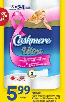 Uniprix CASHMERE Papier hygiénique/Bathroom tissue offer
