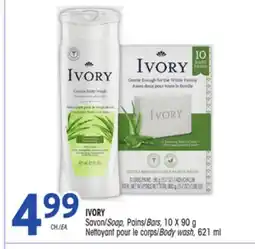Uniprix IVORY Savon/Soap, Pains/Bars, / Nettoyant pour le corps/Body wash offer