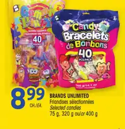 Uniprix BRANDS UNLIMITED Friandises sélectionnées/Selected candies offer