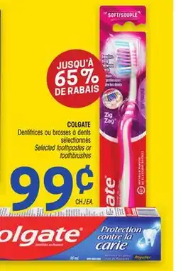 Uniprix COLGATE Dentifrices ou brosses à dents sélectionnés/ Selected toothpastes or toothbrushes offer