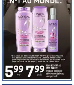 Uniprix LOREAL PARIS HAIR EXPERTISE, MEN EXPERT Produits capillaires sélectionnés / Selected hair products offer