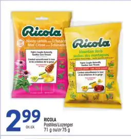 Uniprix RICOLA Pastilles/Lozenges offer