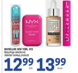 Uniprix MAYBELLINE NEW YORK, NYX Maquillage sélectionné/ Selected makeup products offer