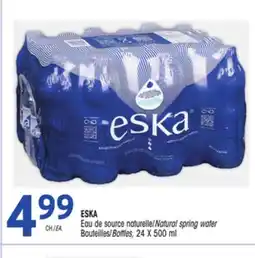 Uniprix ESKA Eau de source naturelle/Natural spring water offer