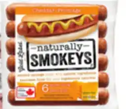 Giant Tiger Gold Label Smoke House boneless ham steak or Smokeys sausages offer