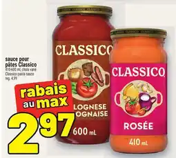 Metro SAUCE POUR PÂTES CLASSICO | CLASSICO PASTA SAUCE offer