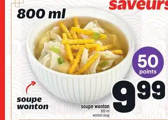 Metro SOUPE WONTON | WONTON SOUP offer