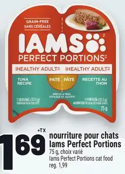 Metro NOURRITURE POUR CHATS IAMS PERFECT PORTIONS | IAMS PERFECT PORTIONS CAT FOOD offer