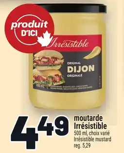Metro MOUTARDE IRRÉSISTIBLE | IRRÉSISTIBLE MUSTARD offer