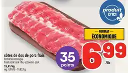 Metro CÔTES DE DOS DE PORC FRAIS | FRESH PORK BACK RIBS offer