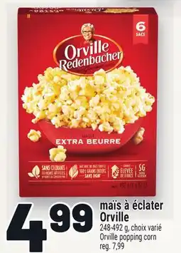 Metro MAÏS À ÉCLATER ORVILLE | ORVILLE POPPING CORN offer