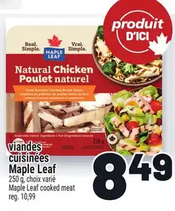 Metro VIANDES CUISINÉES MAPLE LEAF | MAPLE LEAF COOKED MEAT offer
