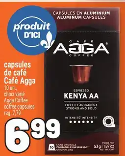 Metro CAPSULES DE CAFÉ CAFÉ AGGA | AGGA COFFEE COFFEE CAPSULES offer