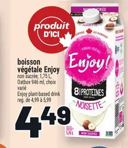 Metro BOISSON VÉGÉTALE ENJOY | ENJOY PLANT-BASED DRINK offer