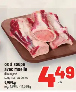 Metro OS À SOUPE AVEC MOELLE | SOUP MARROW BONES offer
