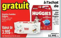 Metro À L'ACHAT DE COUCHES POUR BÉBÉS HUGGIES | HUGGIES BABY DIAPERS offer