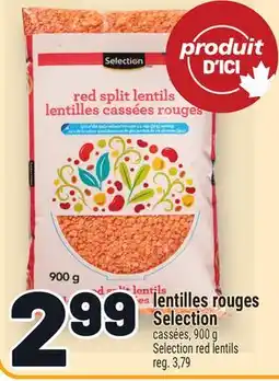 Metro LENTILLES ROUGES SELECTION | SELECTION RED LENTILS offer