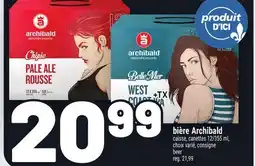Metro BIÈRE ARCHIBALD | ARCHIBALD BEER offer