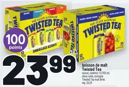 Metro BOISSON DE MALT TWISTED TEA | TWISTED TEA MALT DRINK offer