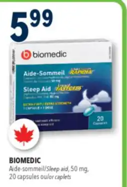 Familiprix BIOMEDIC Sleep aid, 50mg, 20capsules offer