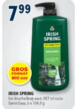 Familiprix IRISH SPRING, Body wash, 887 ml offer