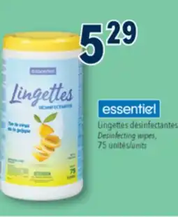 Familiprix ESSENTIEL, Desinfecting wipes, 75 units offer