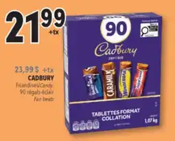 Familiprix CADBURY, Candy, 90 45 treat size bars offer