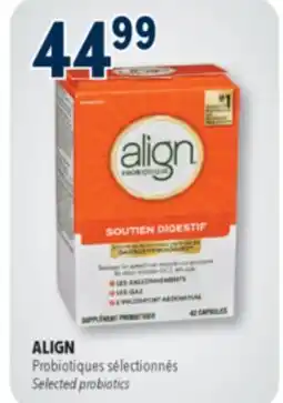 Familiprix ALIGN, Selected probiotics offer